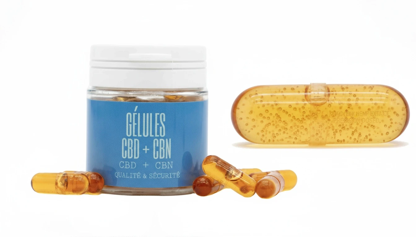 Gélules CBD dosage précis macro pureté chanvre européen qualité premium
